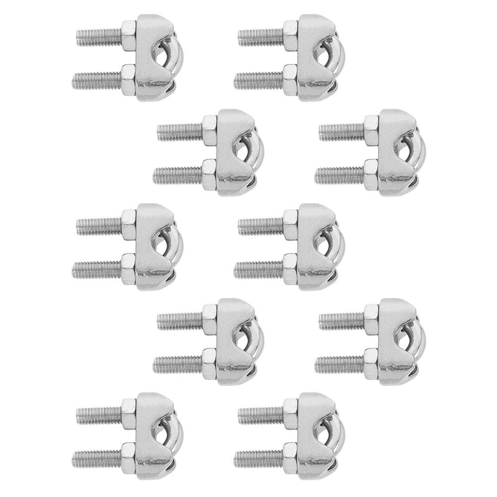 Outdoor Adventure U Of U - 10 stuks M6 roestvrijstalen U-vormige draadkabelklem,