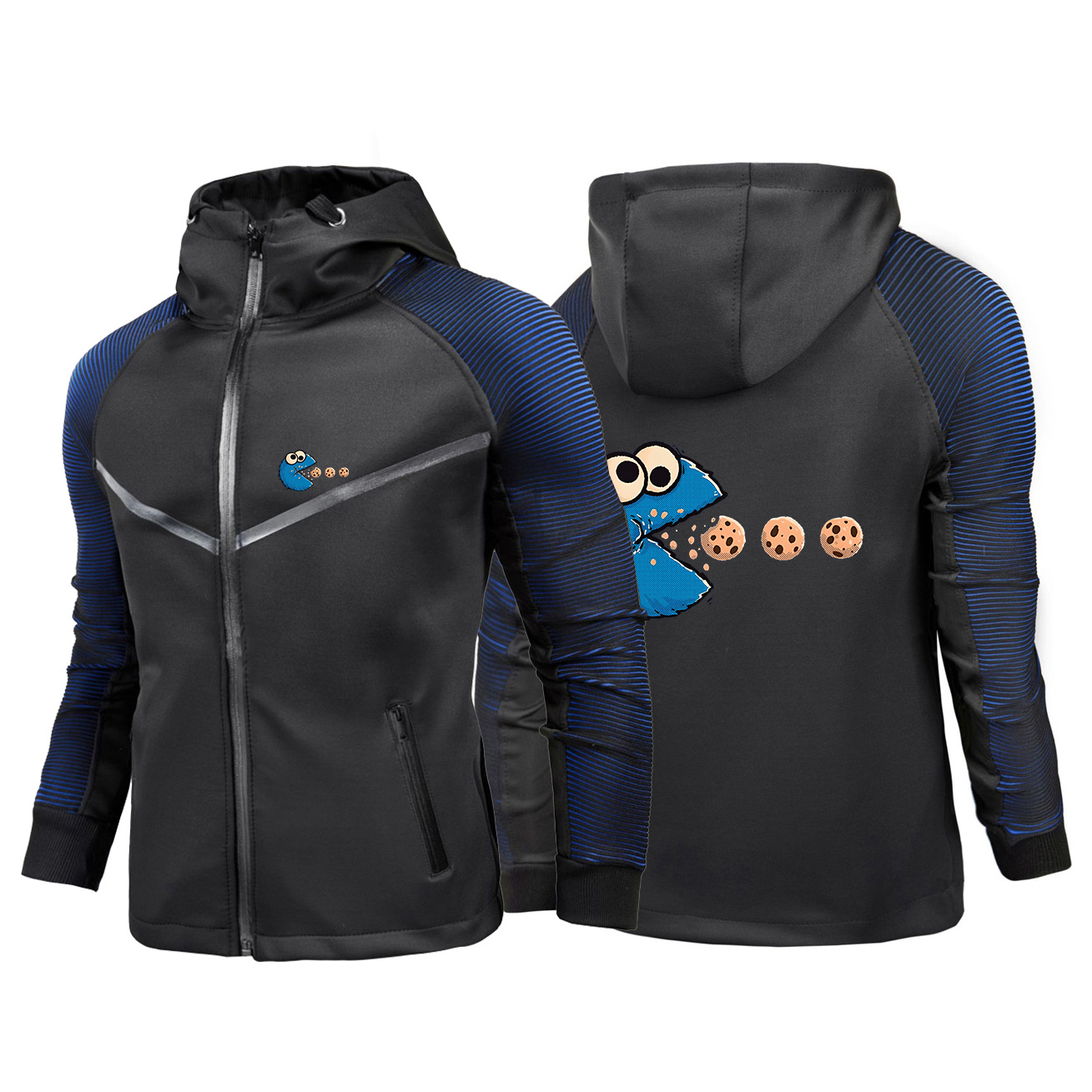 Outdoor Adventure Windbreaker - NomNom-Cookie Adventure Grafisch Windjack Heren Tactische