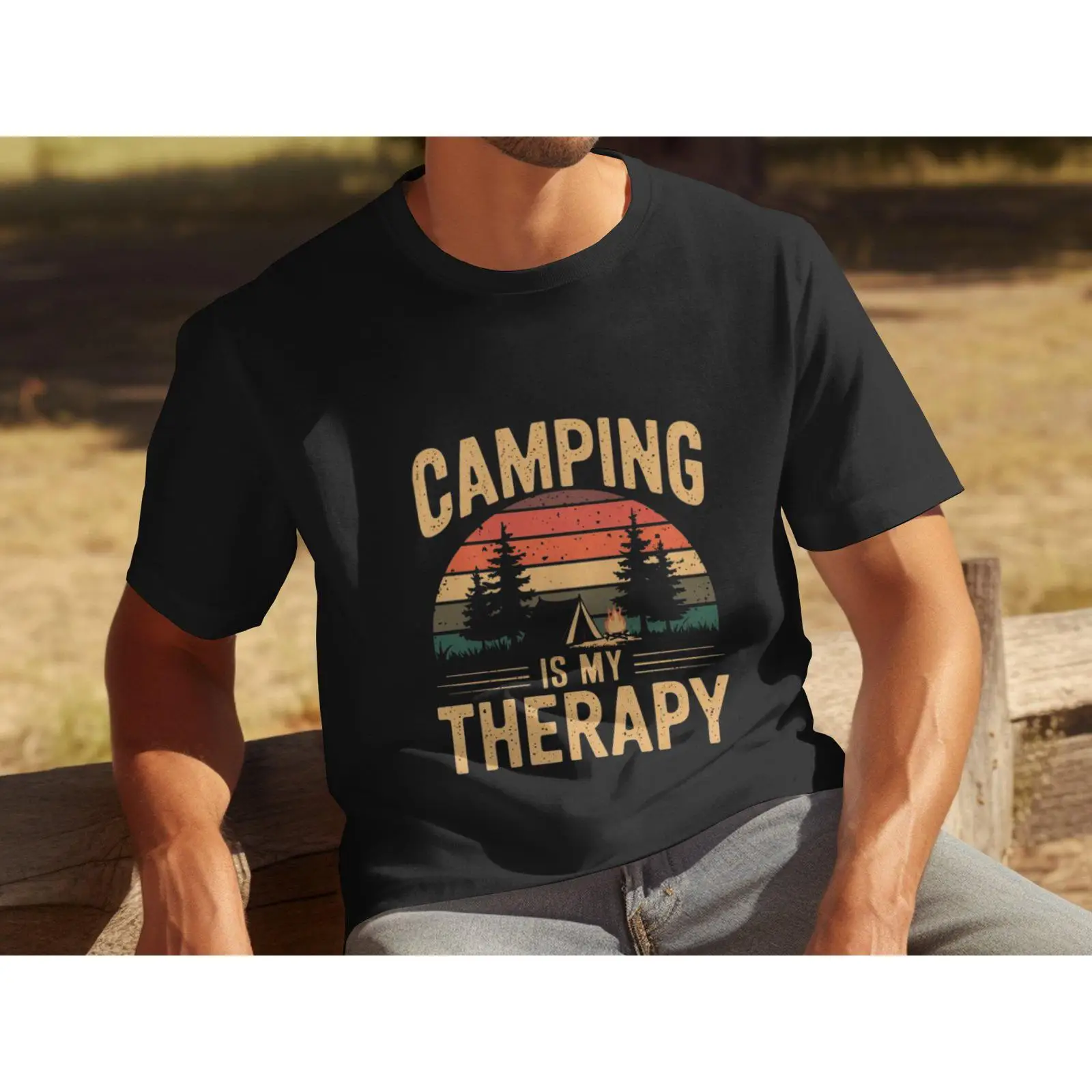 Outdoor Adventure Therapy - Heren Camping Is Mijn Therapie Retro