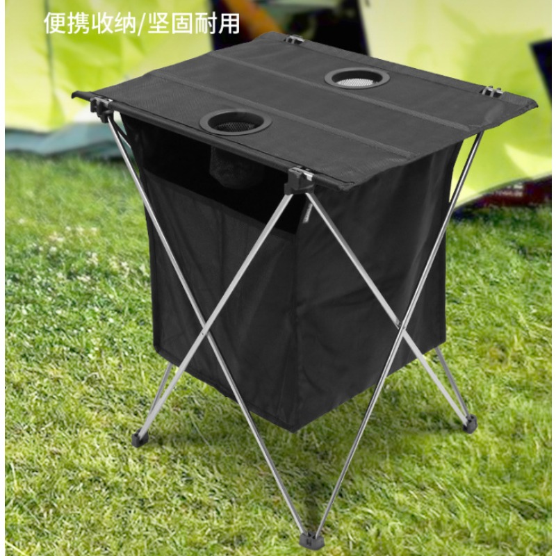 Outdoor Adventure Table With Storage - Aluminium opklapbare tafel met opbergtas, draagbaar,