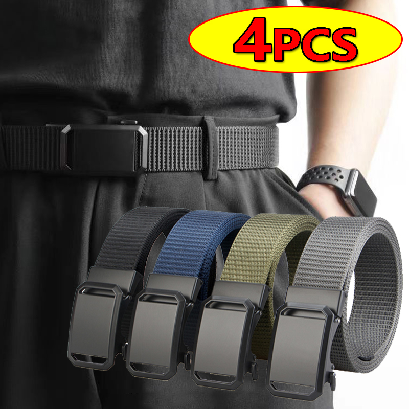 Outdoor Adventure Training - Herenriem Tactische canvas riem met automatische