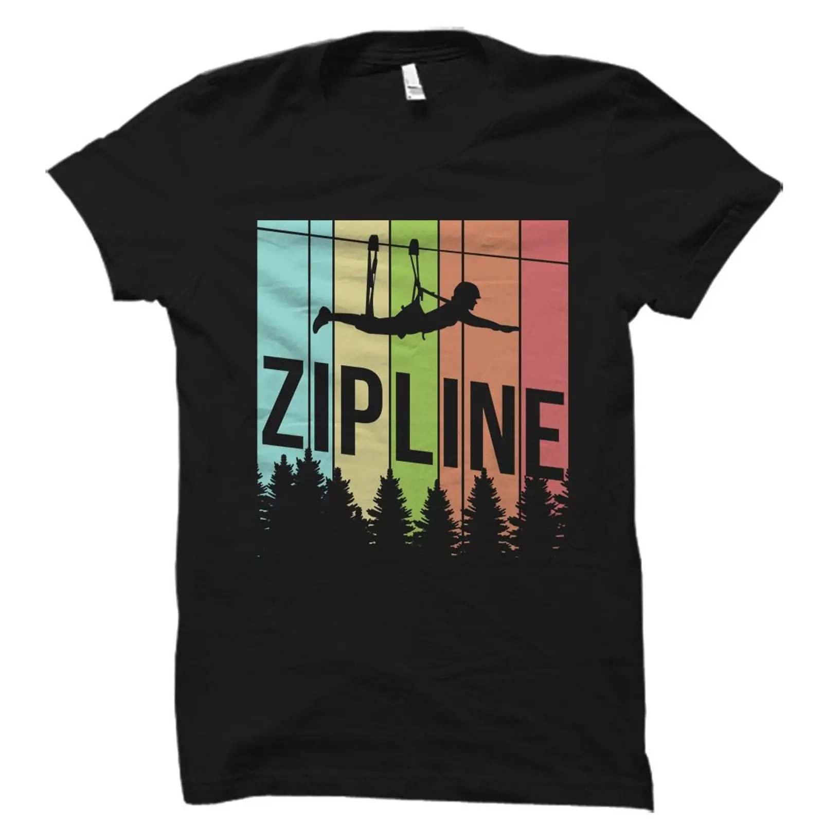 Vintage Retro Zipline T-shirt  - Outdoor Adventure Zipline recensie en prijs
